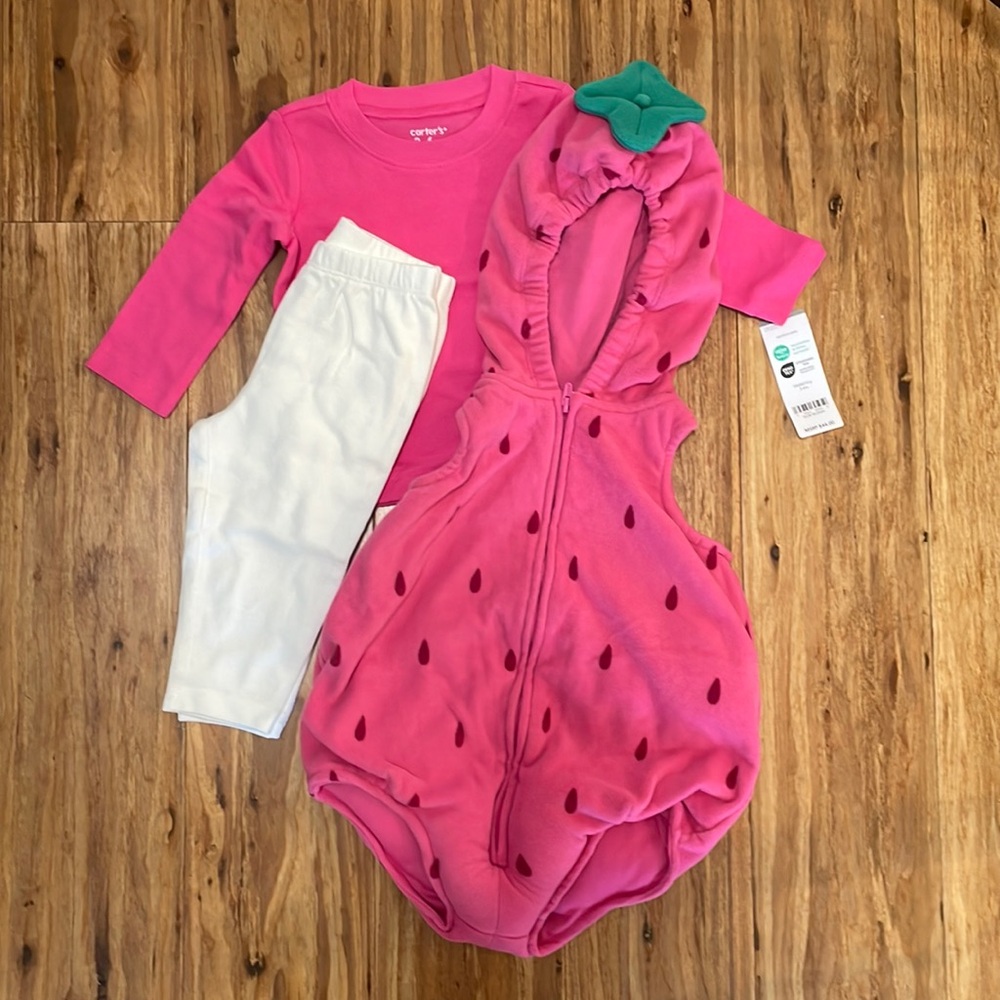 Carters 3-Piece Strawberry Costume